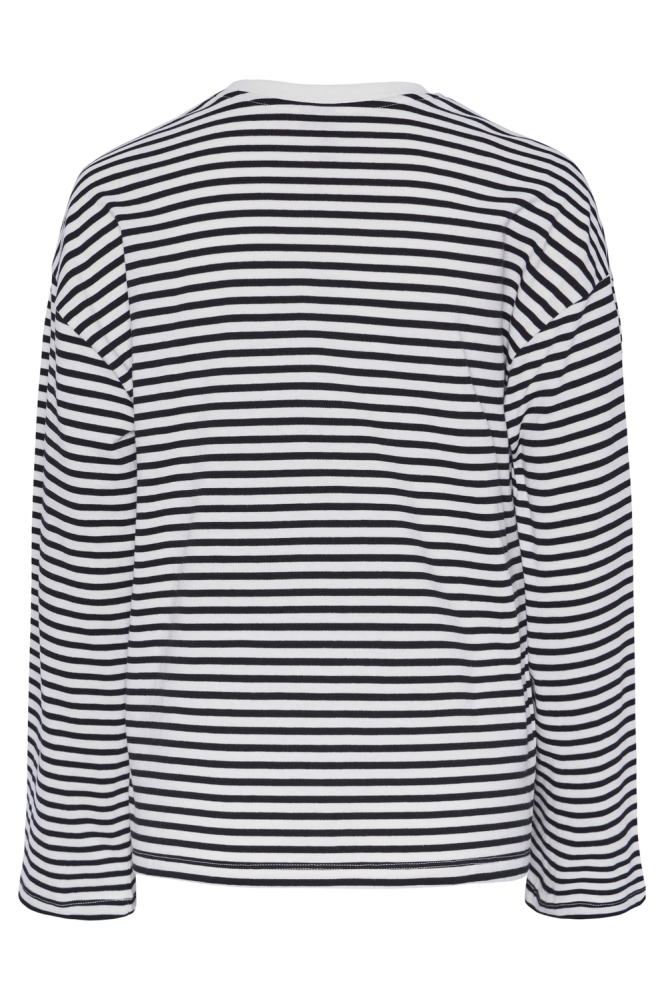 Pieces witte dames t-shirt | Achteraanzicht