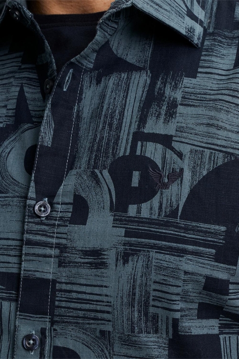 PME legend groene heren overhemd | Close up