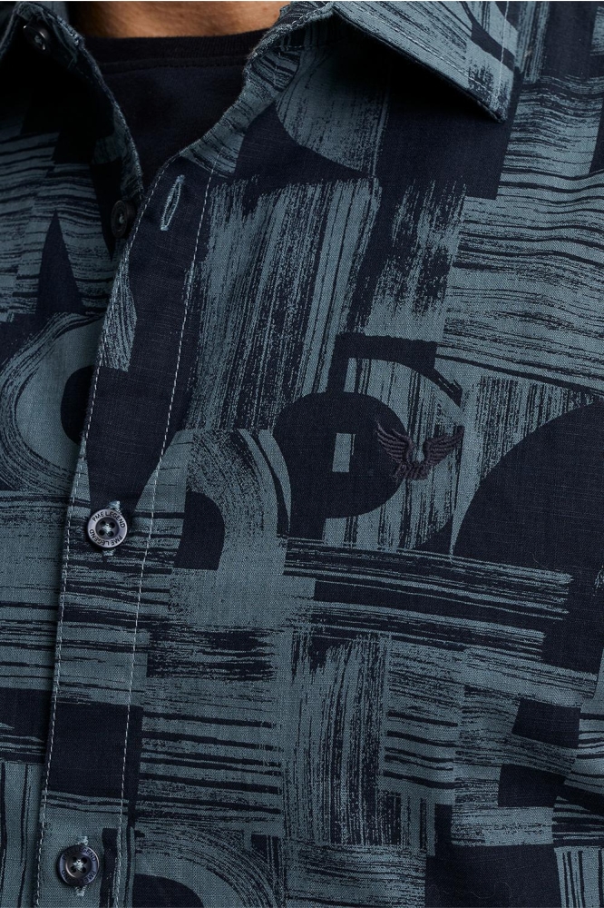 PME legend groene heren overhemd | Close up