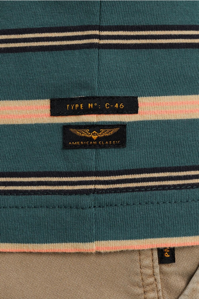 PME legend groene heren t-shirt | Close up