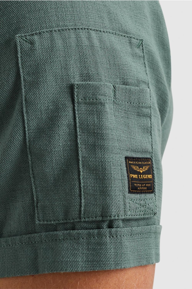 PME legend groene heren overhemd | Close up