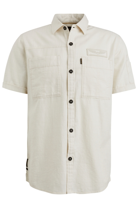 PME legend beige heren overhemd | Vooraanzicht