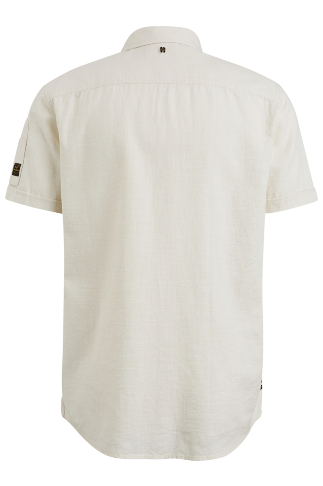 PME legend beige heren overhemd | Achteraanzicht