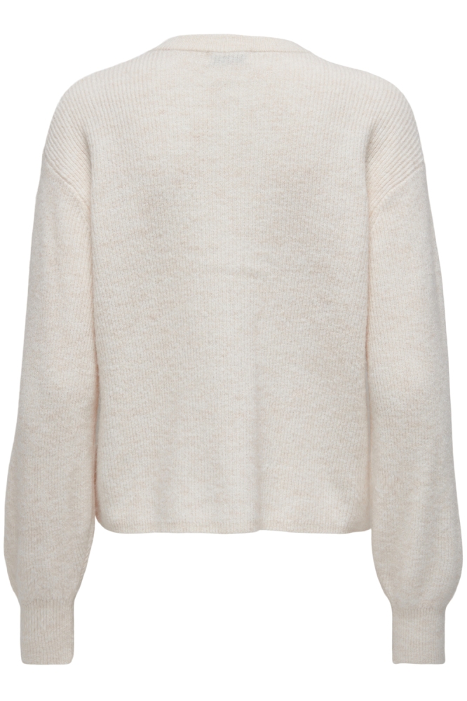 Jacqueline de Yong beige dames vest | Achteraanzicht