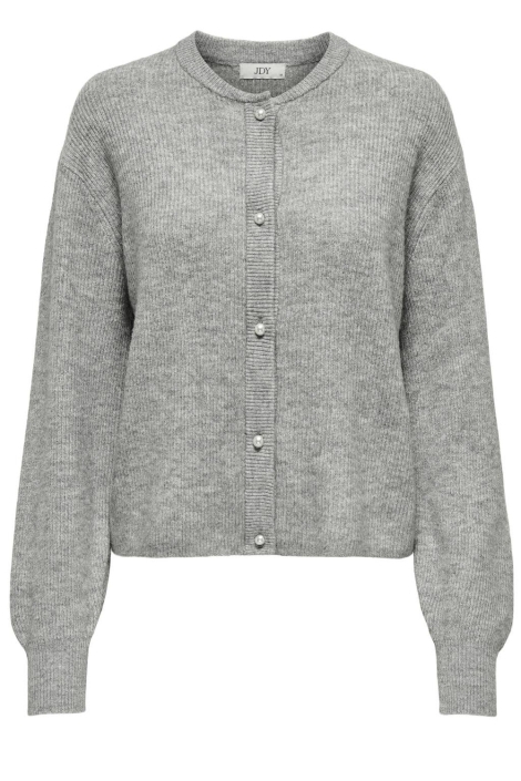 Jacqueline de Yong grijze dames vest | Vooraanzicht