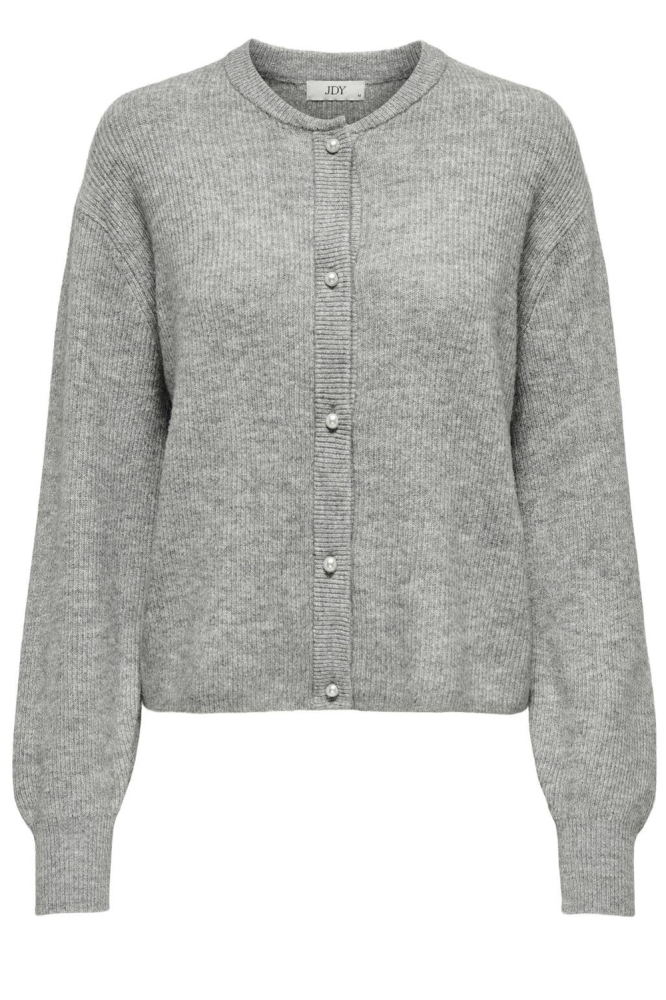 Jacqueline de Yong grijze dames vest | Vooraanzicht