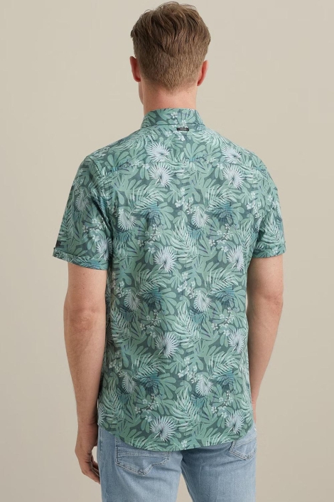 Vanguard groene heren overhemd | Model achteraanzicht