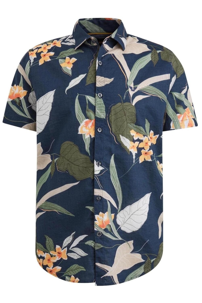 PME legend blauwe heren overhemd | Vooraanzicht