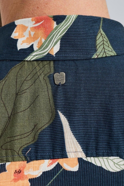 PME legend blauwe heren overhemd | Close up