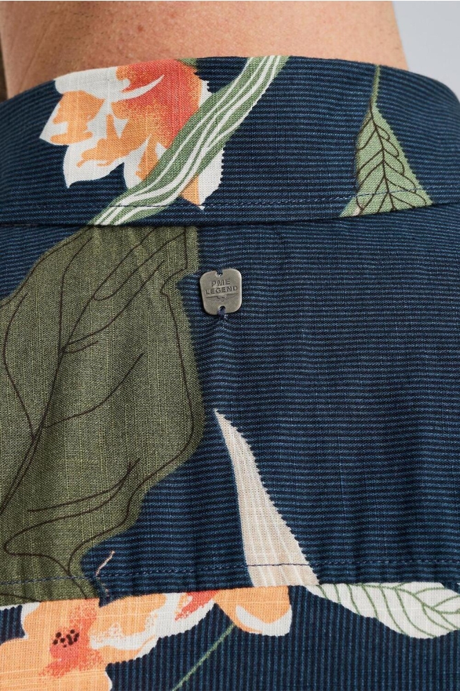 PME legend blauwe heren overhemd | Close up