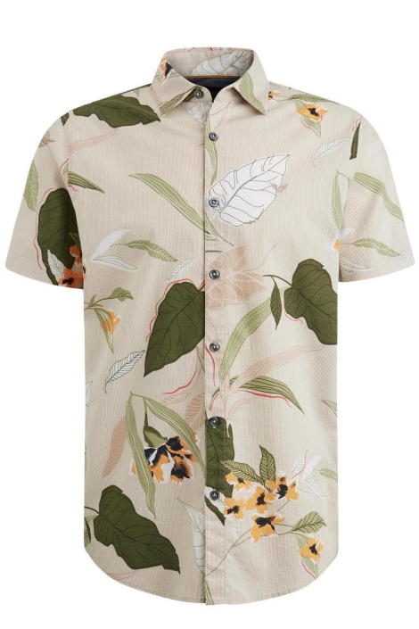 PME legend beige heren overhemd | Vooraanzicht