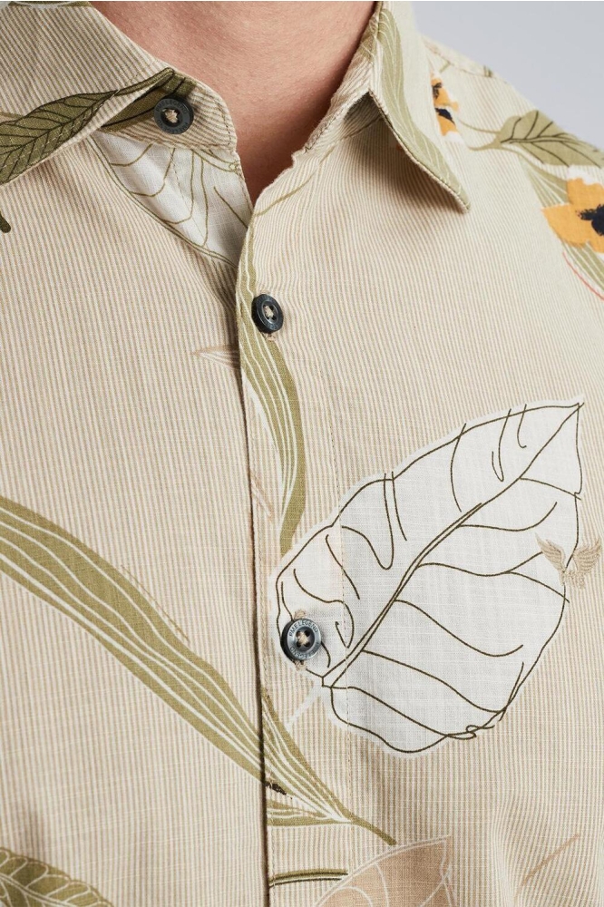 PME legend beige heren overhemd | Close up