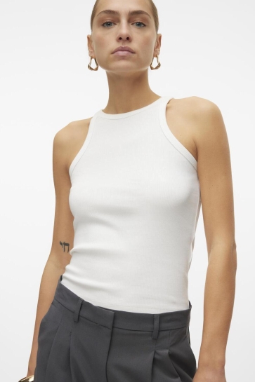 Vero Moda VMCHLOE SHORT TANK TOP GA JRS NOOS 10306896 Snow White