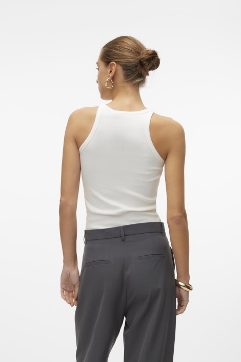 Vero Moda witte dames top | Model achteraanzicht