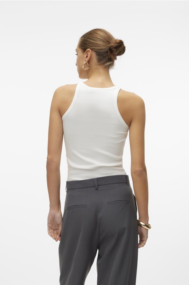 Vero Moda witte dames top | Model achteraanzicht