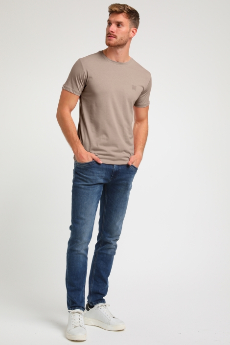 Gabbiano taupe heren t-shirt | Model