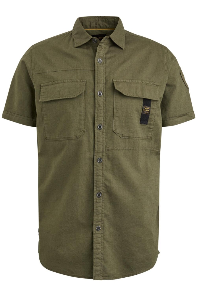 PME legend groene heren overhemd | Vooraanzicht