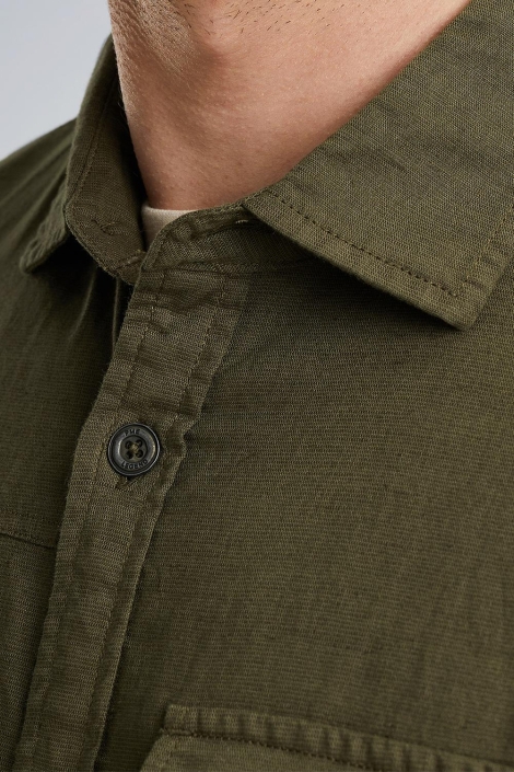 PME legend groene heren overhemd | Close up
