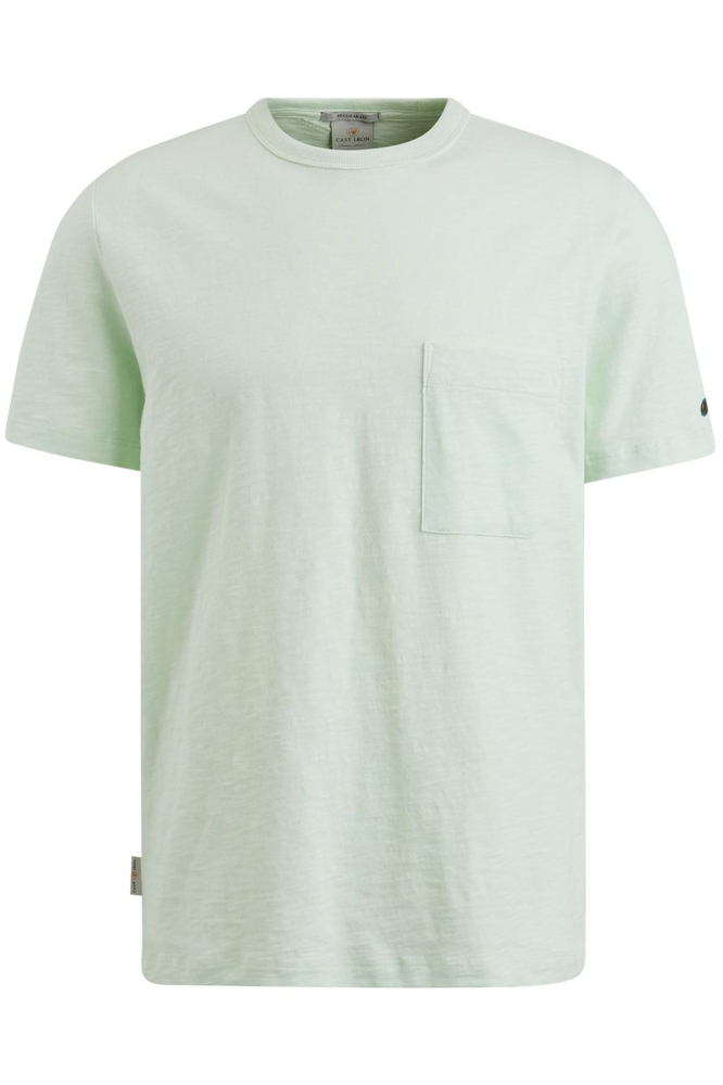 Cast Iron groene heren t-shirt | Vooraanzicht