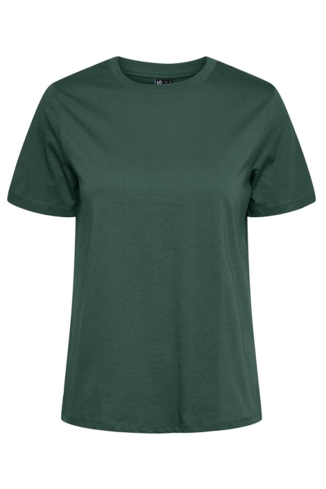 Pieces groene dames t-shirt | Vooraanzicht