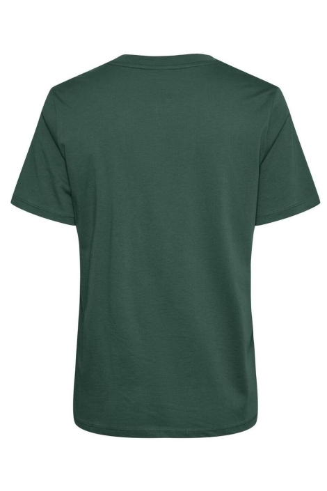 Pieces groene dames t-shirt | Achteraanzicht