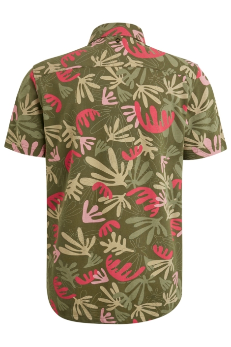 PME legend groene heren overhemd | Achteraanzicht