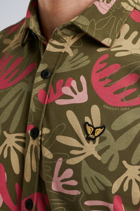 PME legend groene heren overhemd | Close up