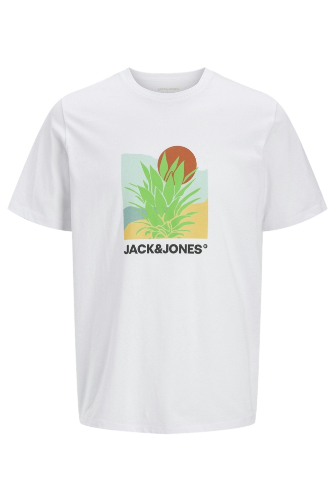 Jack & Jones witte heren t-shirt | Vooraanzicht