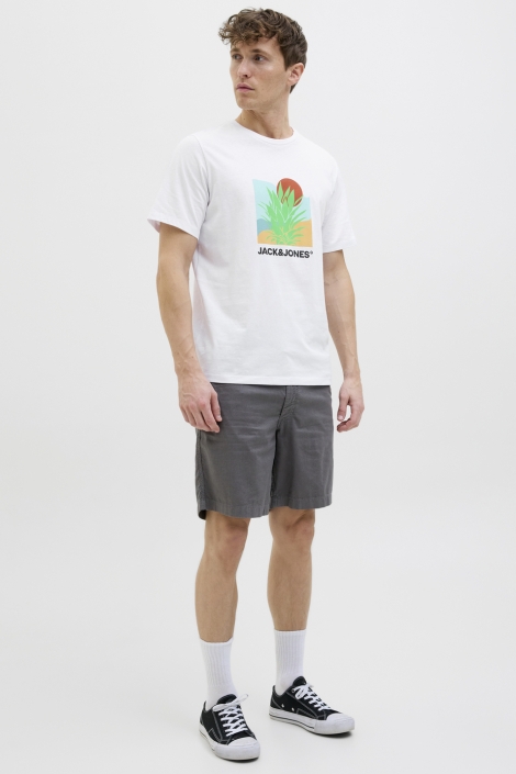 Jack & Jones witte heren t-shirt | Model