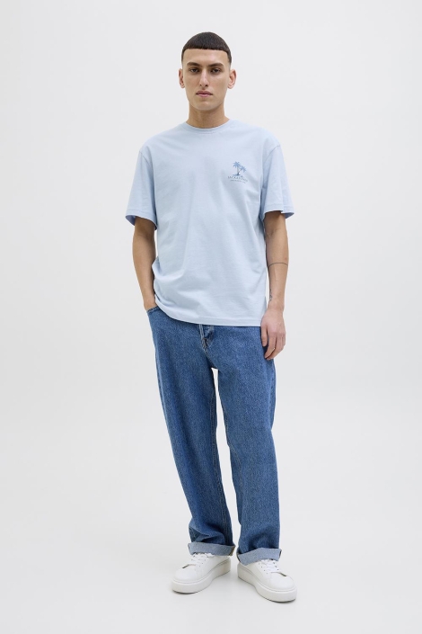 Jack & Jones blauwe heren t-shirt | Model