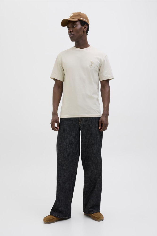 Jack & Jones beige heren t-shirt | Model
