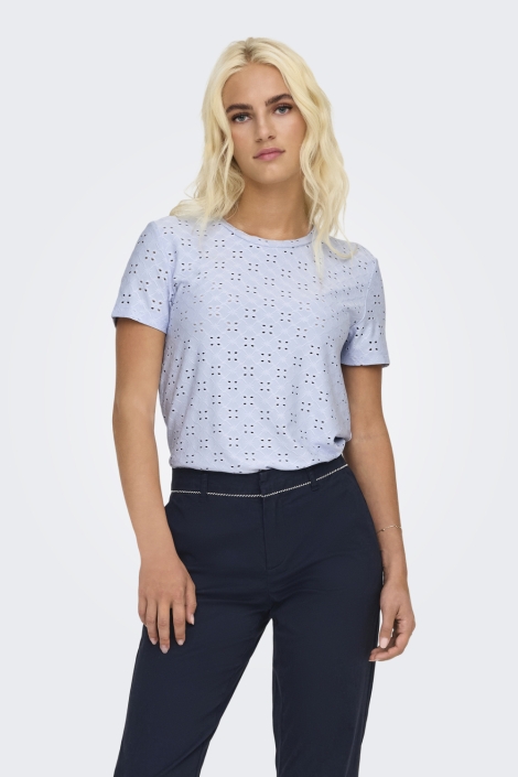 Jacqueline de Yong blauwe dames t-shirt |