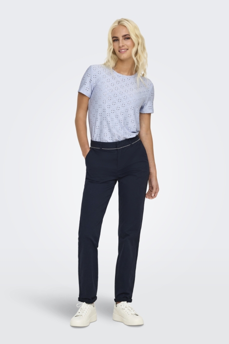 Jacqueline de Yong blauwe dames t-shirt |