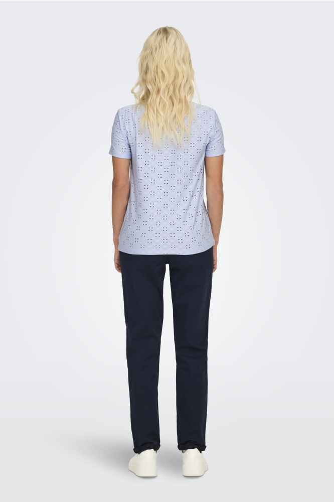 Jacqueline de Yong blauwe dames t-shirt |