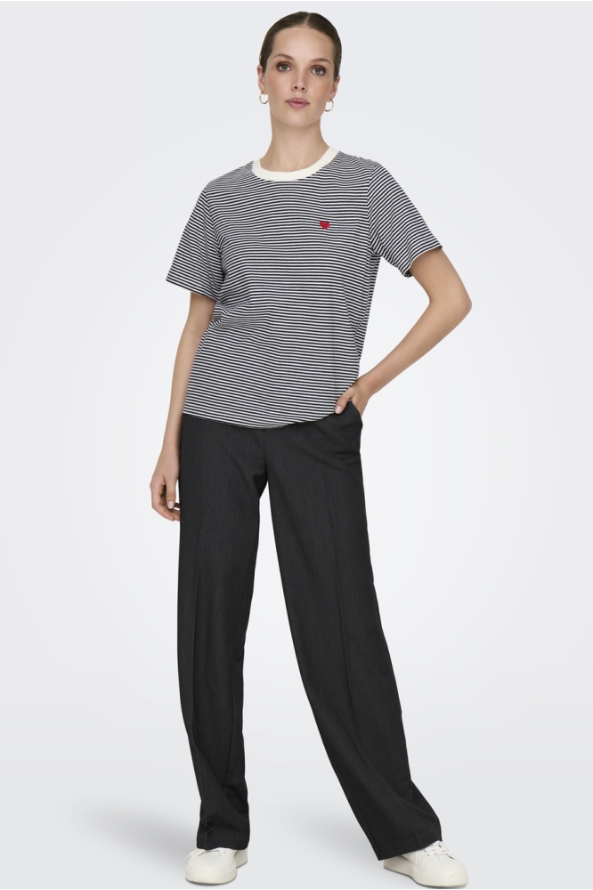 Jacqueline de Yong witte dames t-shirt | Model