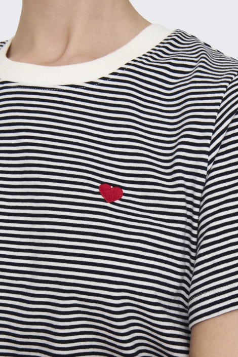 Jacqueline de Yong witte dames t-shirt | Close up