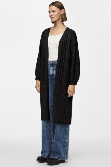 Pieces PCMAGGY LS LONG KNIT CARDIGAN NOOS 17150959 BLACK