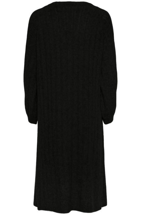 Pieces zwarte dames vest | Achteraanzicht