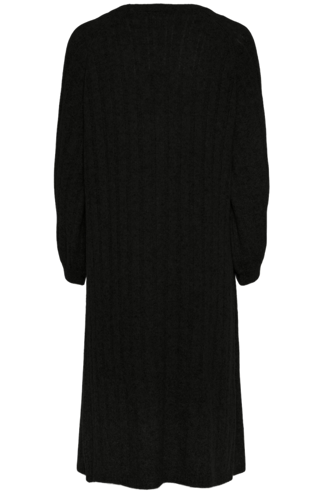 Pieces zwarte dames vest | Achteraanzicht