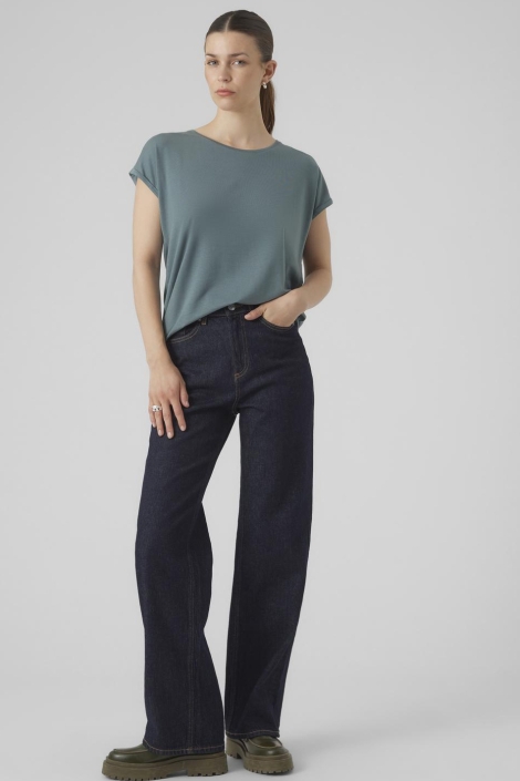 Vero Moda groene dames t-shirt | Model