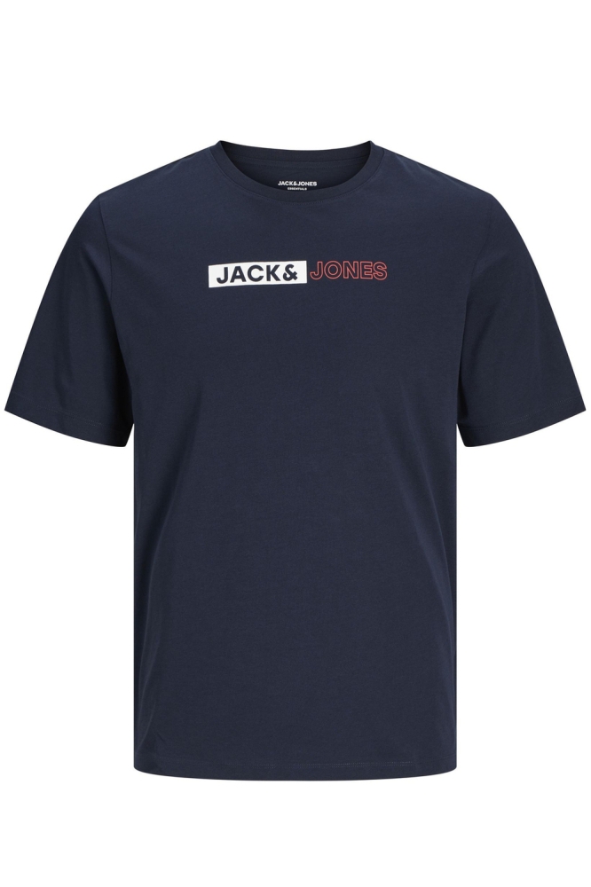 Jack & Jones blauwe heren t-shirt | Vooraanzicht