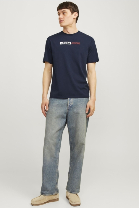 Jack & Jones blauwe heren t-shirt | Model