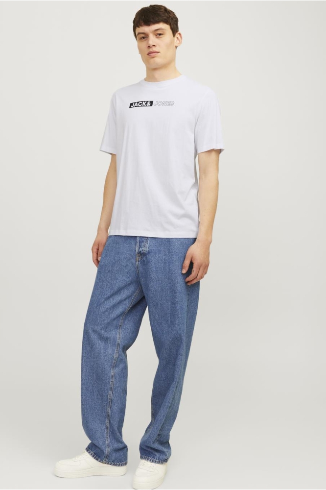 Jack & Jones witte heren t-shirt | Model