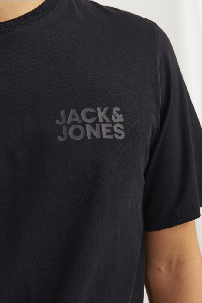 Jack & Jones zwarte heren t-shirt | Close up