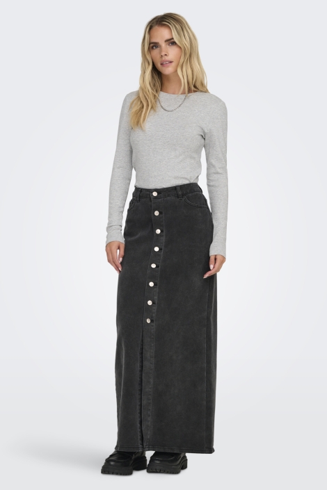 Only grijze dames t-shirt | Model