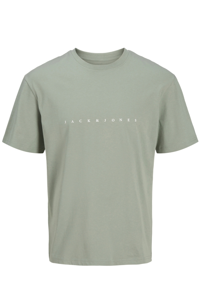 Jack & Jones groene heren t-shirt | Vooraanzicht