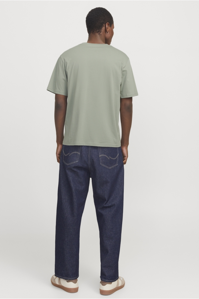 Jack & Jones groene heren t-shirt | Model achteraanzicht