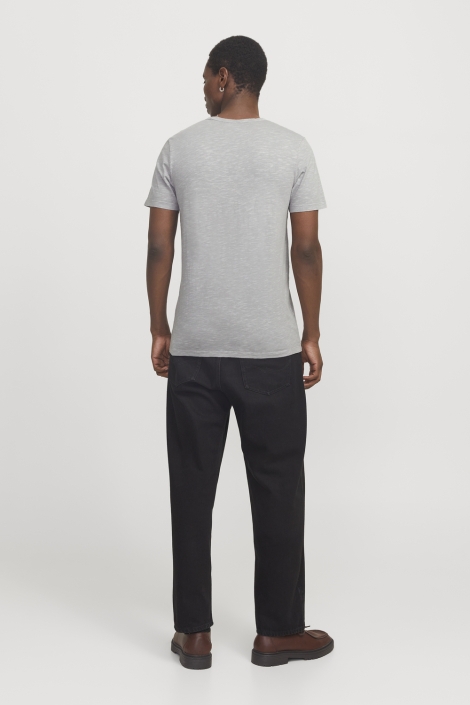 Jack & Jones grijze heren t-shirt | Model achteraanzicht