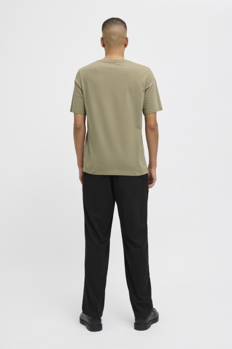 Jack & Jones groene heren t-shirt | Model achteraanzicht