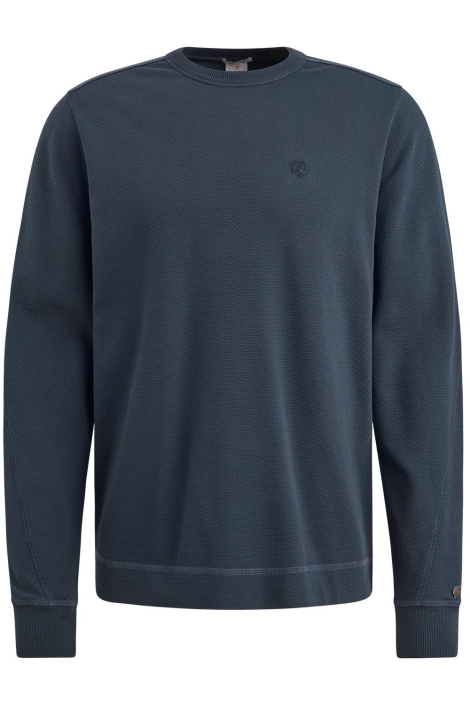 Cast Iron blauwe heren t-shirt | Vooraanzicht